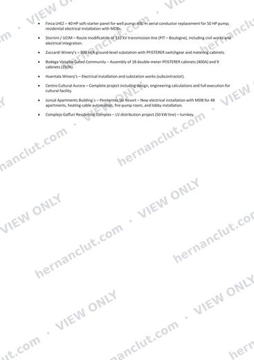 Selected Projects – ACATUCIS SA & Green Electric (p.2)
