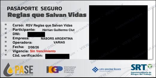 PASE – Life Saving Rules