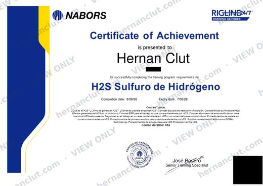 H2S – Hydrogen Sulfide