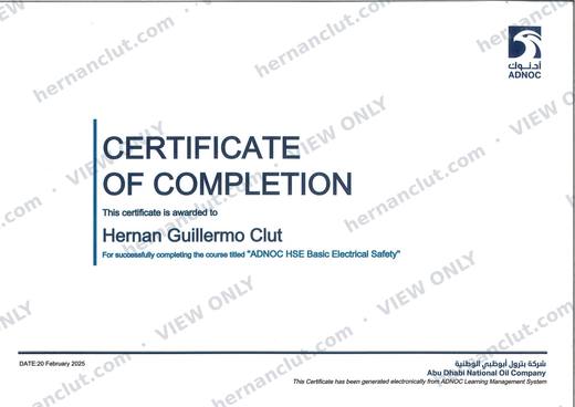 ADNOC HSE Basic Electrical Safety