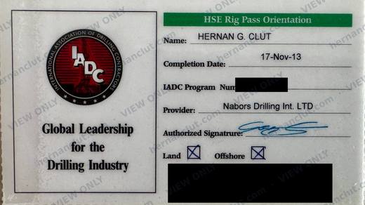 IADC RigPass – Land & Offshore